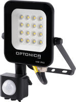 Vnější světlomety - LED SMD Floodlight Černé tělo IP65 se senzorem