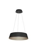 Kruhová - NV 9345658 Závěsné svítidlo ALBA černý hliník šampaň a zlatá LED 50W 230V 3000K IP20 stmívatelné - NOVA LUCE