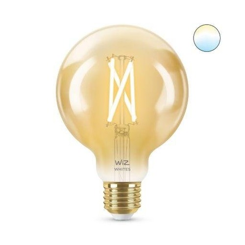 WiZ - PH 8718699786793 LED Žárovka WiZ Tunable White Filament Amber 8718699786793 E27 G95 6,7-50W 640lm 2000-5000K, stmívatelná - PHILIPS (929003018322) - foto 1