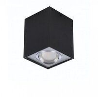 Downlight - AZZ AZ0930 Stropní bodové přisazené svítidlo Azzardo Eloy 1 black/aluminium AZ0930 GU10 1x50W IP20 9,5cm hranaté černo-hliníkové - AZZARDO