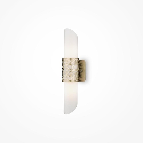 Dekorativní - M H260-02-N Nástěnné svítidlo Venera 2x40W bílá mosaz kov sklo designové - MAYTONI - foto 1