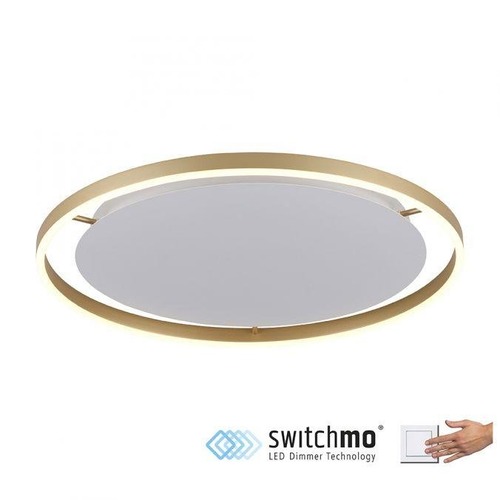 Kruhová - LD 15392-60 RITUS LED stropní svítidlo, matná mosaz, kruhové pr.60cm, stmívatelné, Switchmo, teplá bílá krokově stmívatelné 3000K - LEUCHTEN DIREKT / JUST LIGHT - foto 1