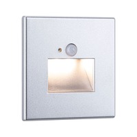 Zapuštěná - P 93134 LED vestavné svítidlo do zdi Edge Quadro hranaté se senzorem 8x8cm 1,2W 230V 2700K matný chrom - PAULMANN