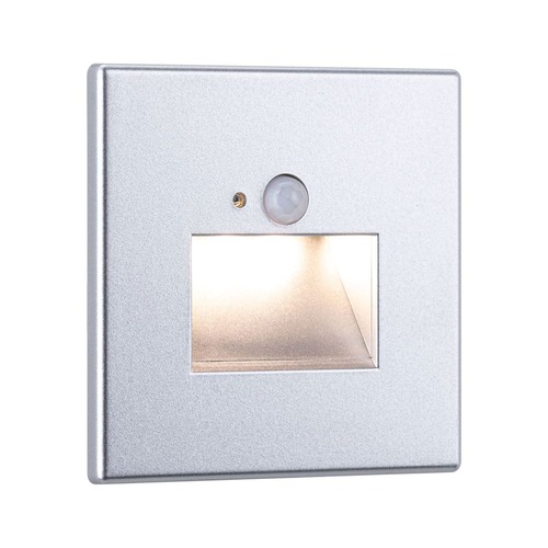 Zapuštěná - P 93134 LED vestavné svítidlo do zdi Edge Quadro hranaté se senzorem 8x8cm 1,2W 230V 2700K matný chrom - PAULMANN - foto 1