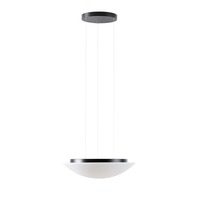 Kruhová - OS AUR71387 AURA LE5 závěsné skleněné svítidlo černá / bílá IP40 3000/4000 K 24W LED - OSMONT