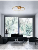Kruhová - NV 8100282 Stropní svítidlo LEON plátkovaný zlatý hliník a akryl LED 44W 230V 3000K IP20 - NOVA LUCE
