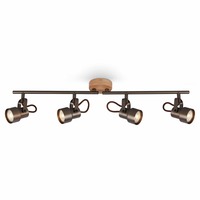 Bodová - BRILO 2872-045 Bodové svítidlo 68,4 cm 4xGU10 20W 1840lm antická šedá - BRILO