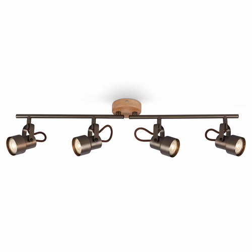 Bodová - BRILO 2872-045 Bodové svítidlo 68,4 cm 4xGU10 20W 1840lm antická šedá - BRILO - foto 1