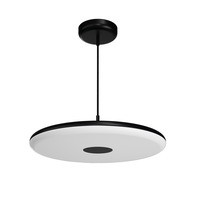 Kruhová - OS ZET60062 ZETA ST2 FP závěsné plastové svítidlo černá IP40 3000 K 38W LED - OSMONT