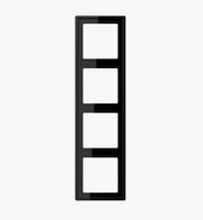 Vypínače a zásuvky - JU LS984SW Rámeček černý 4-násobný LS 984 SW - JUNG