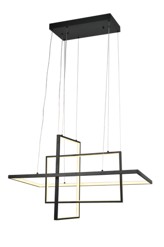 LED přívěšek - LED závěsná lampa 67W Sand Black - foto 1