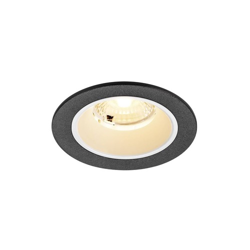 Kruhová - LA 1009455 NUMINOS® S Stropní vestavné svítidlo, 3000 K, 40°, IP20, kulaté, černé / bílé - BIG WHITE (SLV) - foto 1