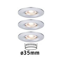 Koupelnová - P 94303 LED vestavné svítidlo Nova mini nevýklopné IP44 3x4W 2.700K chrom 230V - PAULMANN