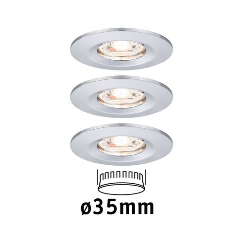 Koupelnová - P 94303 LED vestavné svítidlo Nova mini nevýklopné IP44 3x4W 2.700K chrom 230V - PAULMANN - foto 1
