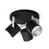 Bodová - PH 50673/30/P0 LED Bodové svítidlo Philips Byrl 50673/30/P0 3x4,3W černé s funkcí SceneSwitch - PHILIPS (915005698001)