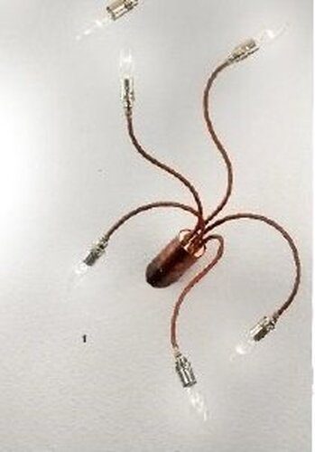 Dekorativní - OR DL 7-543/5 Nástěnné/stropní svítidlo 5x40W E14 měď, délka ramene 60cm - ORION - foto 1