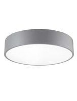 Kruhová - NV 7165202 Stropní svítidlo RODA šedý hliník akrylový difuzor LED 30W 230V 3000K IP20 - NOVA LUCE