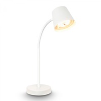 Stolní lampy pracovní - BRILO 7502016 Biwo LED bezdrátová stolní lampička, stmívatelná, nastavitelná, bílá - BRILO
