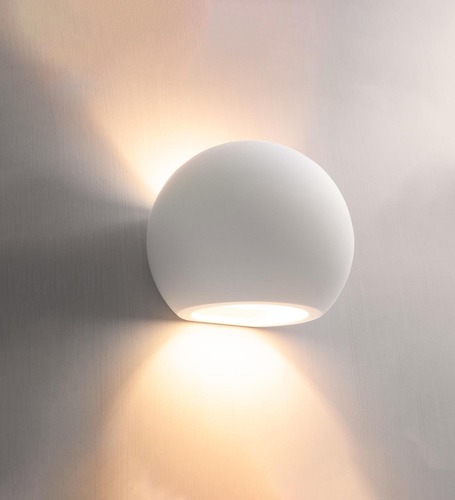 Sádrová - CEN JESSY-AP150 JESSY nástěnné sádrové svítidlo 150x125x115mm bílá - CENTURY - foto 1