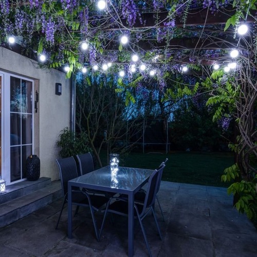 Venkovní řetězy - DLED PGX510 DECOLED Party osvětlení 5 m, 10 ledově bílých LED, IP67 - foto 1