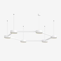 Dekorativní - LU 25.K2.60M DALI2 Závěsné svítidlo INFINITY II 92,9W LED 4000K akrylátové sklo bílá DALI 25.K2.60L - LUCIS