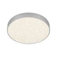 Kruhová - BRI 7074-414 LED stropní svítidlo hvězdné nebe, pr. 28,7 cm, 21 W, stříbrná - BRILONER