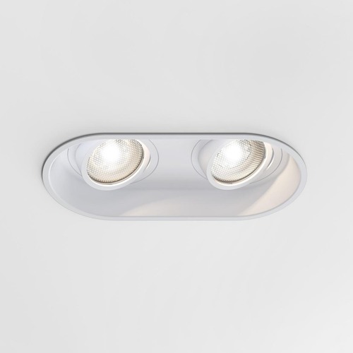 Hranatá - AST 1249028 Downlight svítidlo Minima Round Twin nastavitelné 2x6W GU10 bílá - ASTRO Lighting - foto 1