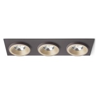 Hranatá - RED R13261 SHARM SQ III zápustná perleťová zlatá/hnědá 230V LED 3x10W 24° 3000K - RED - DESIGN RENDL
