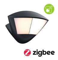 Nástěnná - P 94864 LED venkovní nástěnné svítidlo Smart Home Zigbee 3.0 Skyla pohybové čidlo neláká hmyz IP44 226x164mm CCT 10W 230V antracit hliník - PAULMANN