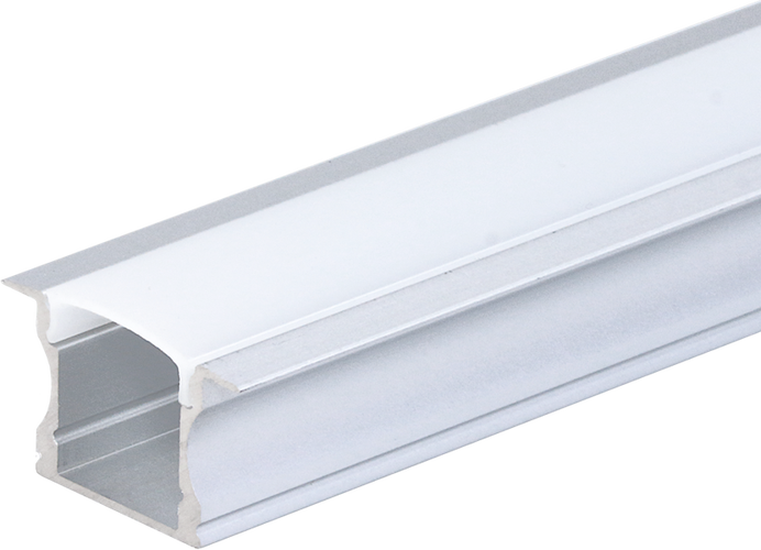 LED páskové profily - Hliníkový profil pro LED pásek Silver L=2m - foto 1