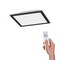 Hranatá - LD 14754-18 FLAT LED stropní svítidlo hranaté v černé s nastavitelou barvou světla a funkcí stmívání 2700-5000K - LEUCHTEN DIREKT / JUST LIGHT