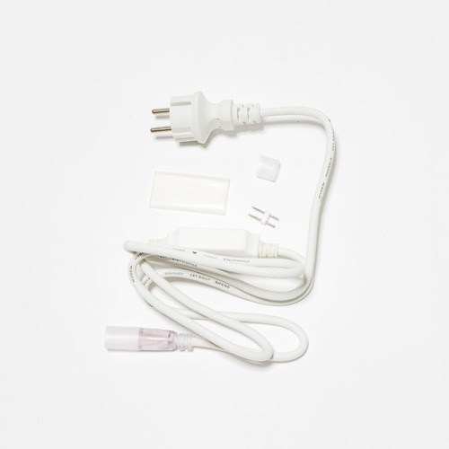 Příslušenství - DLED DDNAC01 DecoLED Napájecí kabel pro D-TYP jednostranný LED Neon, IP67, 1,5 m, bílý DDNAC01 - foto 1