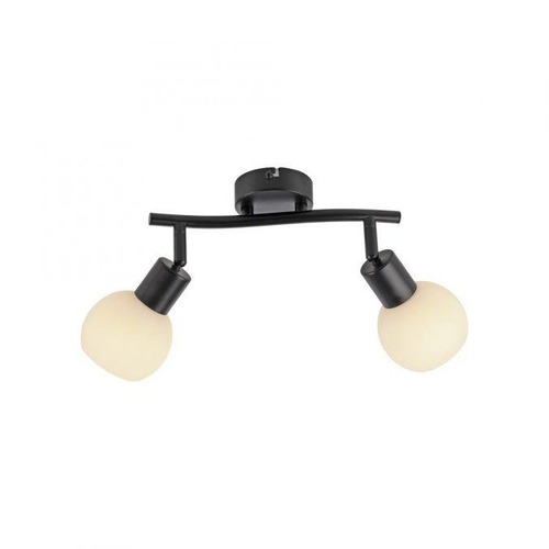Bodová - LD 12151-18 LOKI LED stropní svítidlo 2 ramenné černé otočné spoty nadčasový design 3000K - JUST LIGHT - foto 1