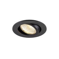 Koupelnová - LA 1009023 NEW TRIA® 68 vestavné stropní svítidlo, PHASE, AIRTIGHT, kulaté, 3000 K, 7,5 W, černé - BIG WHITE (SLV)