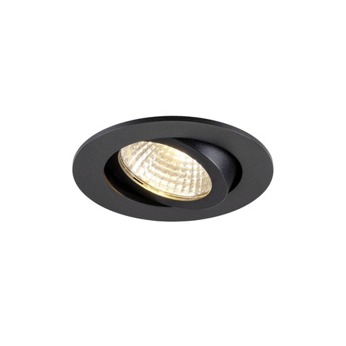 Koupelnová - LA 1009023 NEW TRIA® 68 vestavné stropní svítidlo, PHASE, AIRTIGHT, kulaté, 3000 K, 7,5 W, černé - BIG WHITE (SLV) - foto 1