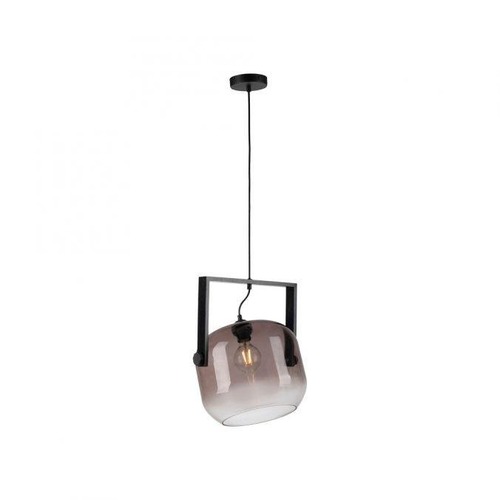 Dekorativní - LD 15757-18 CUP 2.0 závěsné svítidlo černé 1 ramenné dřevo kouřové sklo nastavitelná výška - JUST LIGHT - foto 1