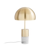 Stolní lampy dekorační - FAN I-IGEA-L-ORO Stolní lampa Igea, zlatá/mramor, 2 x E14, 30 x 51,5 cm - FANEUROPE