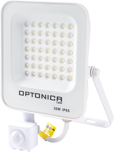 Vnější světlomety - LED SMD světlomet Bílé tělo IP65 se senzorem - foto 1