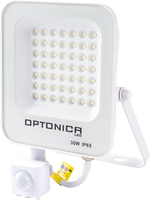 Vnější světlomety - LED SMD světlomet Bílé tělo IP65 se senzorem