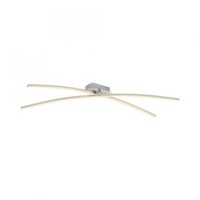 Dekorativní - LD 14726-55 LED stropní svítidlo SIMON, stříbrná, podlouhlé, teplá bílá, otočná světelná ramena, 3000K - JUST LIGHT