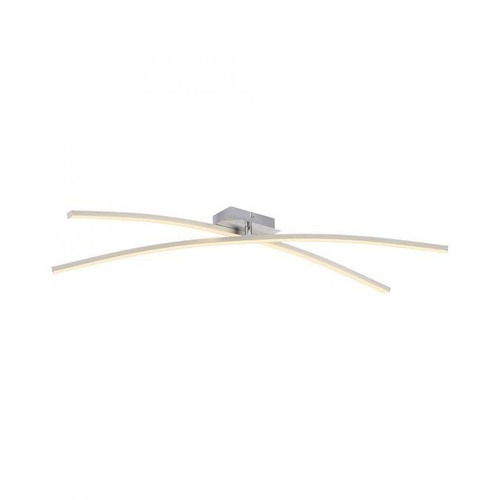 Dekorativní - LD 14726-55 LED stropní svítidlo SIMON, stříbrná, podlouhlé, teplá bílá, otočná světelná ramena, 3000K - JUST LIGHT - foto 1