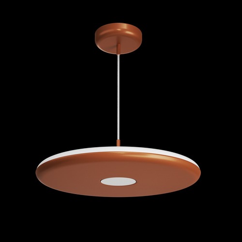 Kruhová - OS ZET60094 ZETA ST2 PF závěsné plastové svítidlo terakota / bílá IP40 3000 K 38W LED - OSMONT - foto 1