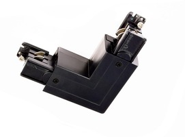 Lišty a příslušenství IVELA - IMPR 710038 Deko-Light kolejnicový systém 3-fázový 230V D Line 90°-spojka levé-pravé 230V černá RAL 9011 100,7  - LIGHT IMPRESSIONS