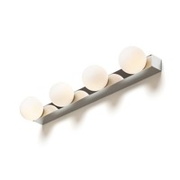 K zrcadlu - RED R14390 DOMINO IV nástěnná chrom/opálové sklo 230V G9 4x6W IP44 - RED - DESIGN RENDL