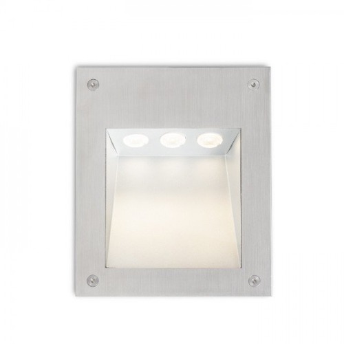 Zapuštěná - RED R10546 AKORD zápustná do stěny nerez 230V LED 3x1W IP65 3000K - RED - DESIGN RENDL - foto 1