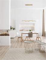 Podélná - NV 9248118 Závěsné svítidlo MAGNUS mosazný zlatý hliník a akryl LED 41W 230V 3000K IP20 stmívatelné - NOVA LUCE