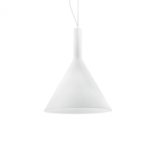 Kónická - ILUX 074313 Závěsné svítidlo Ideal Lux Cocktail SP1 big bianco 074313 bílé 35cm   - IDEALLUX - foto 1