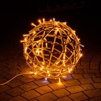 Venkovní dekorace - DLED 3DBAL80W DecoLED Světelná koule 80cm - teple bílá 3DBAL80W