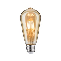E27 - P 28717 LED žárovka ST64 6,5 W E27 zlatá zlaté světlo - PAULMANN