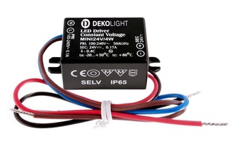 Stabilizované napětí - IMPR 872128 Deko-Light LED-napájení MINI, CV, 24V/4W konstantní napětí 0-170 mA IP65 24V DC 4,00 W